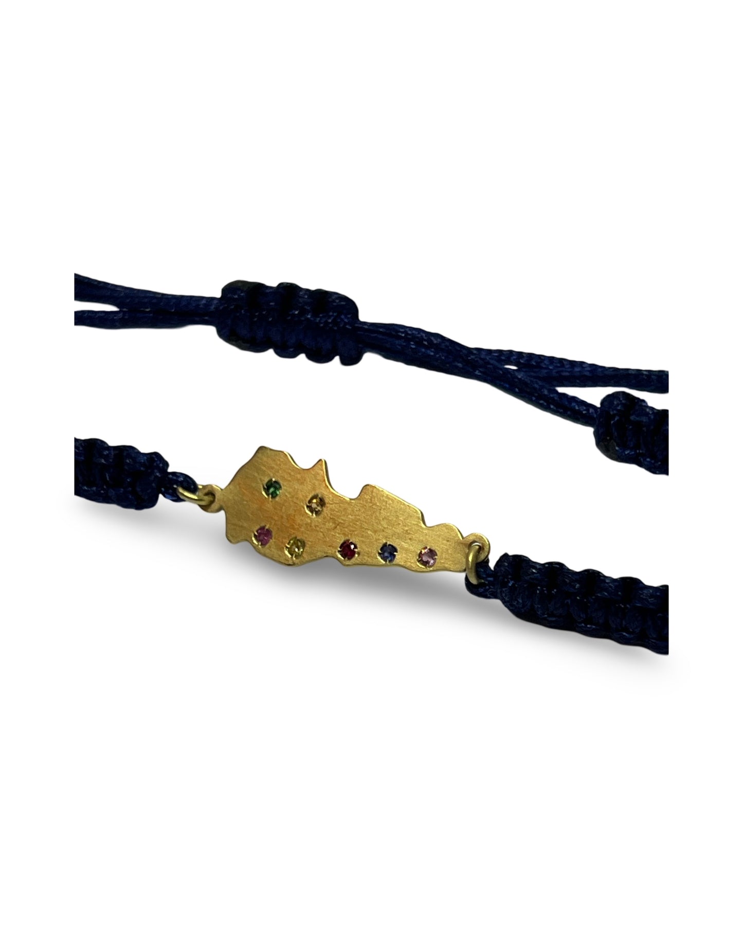 Lebanon map with the cities chambala bracelet