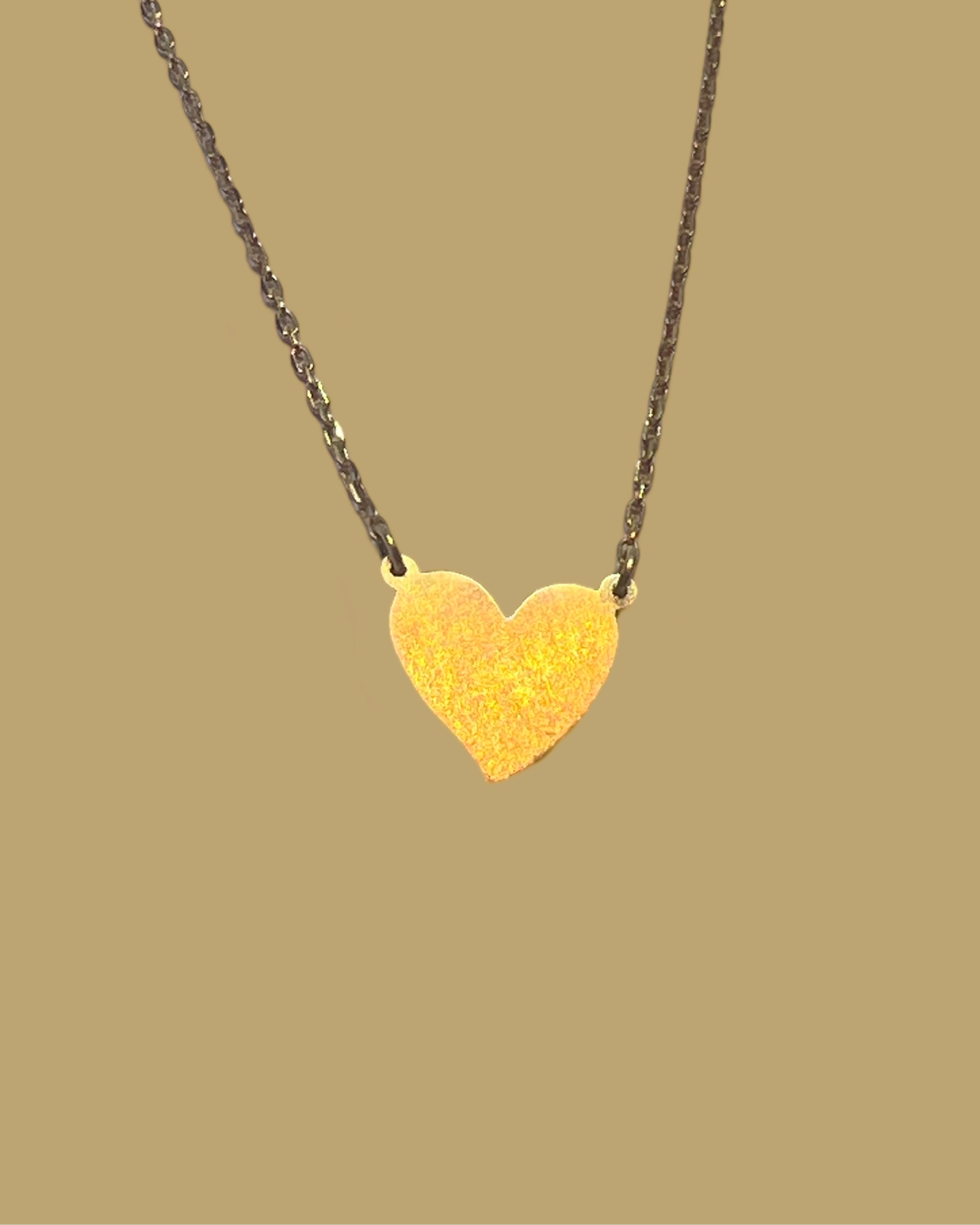 Heart necklace hand made