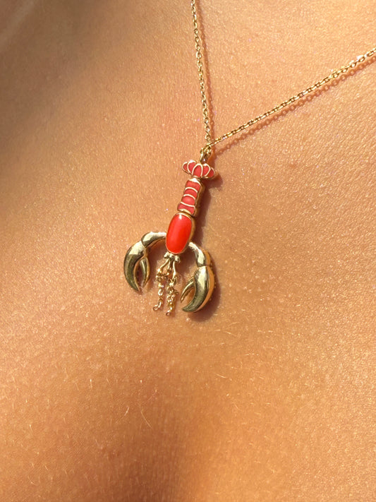 Lobster necklace 2 ways