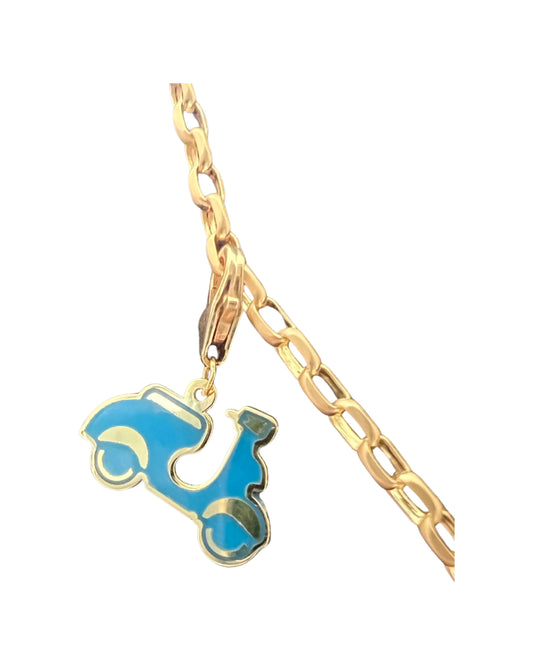 Lebanese charm collection - Blue Vespa