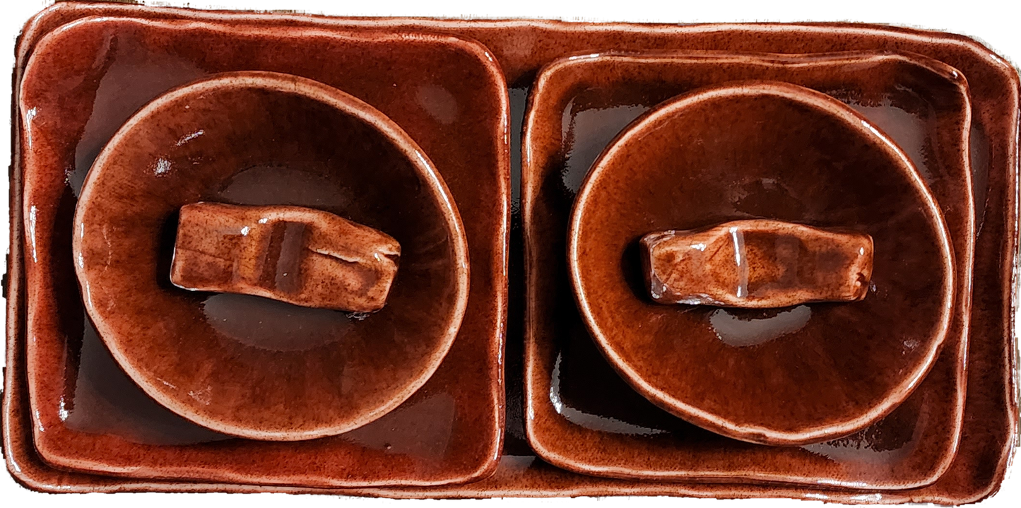 "Chinese Red" Sushi set for two