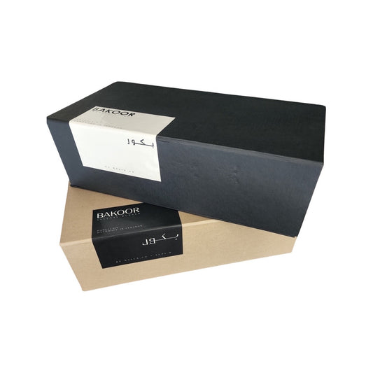 Yellow Bakoor set with Gold rim