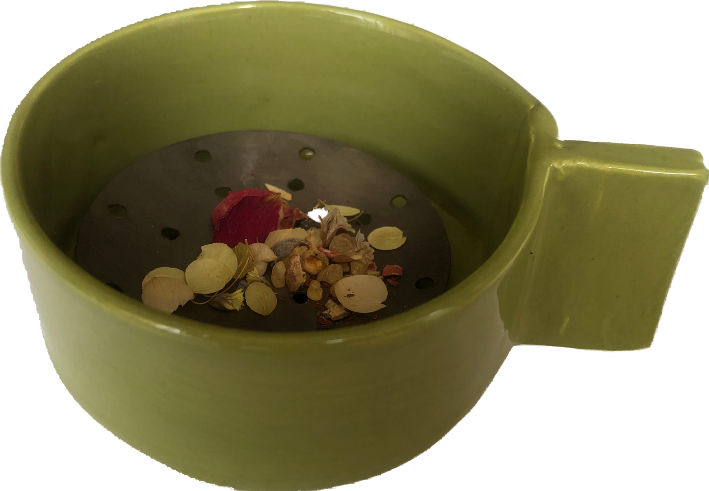 Green tea burner with square handle