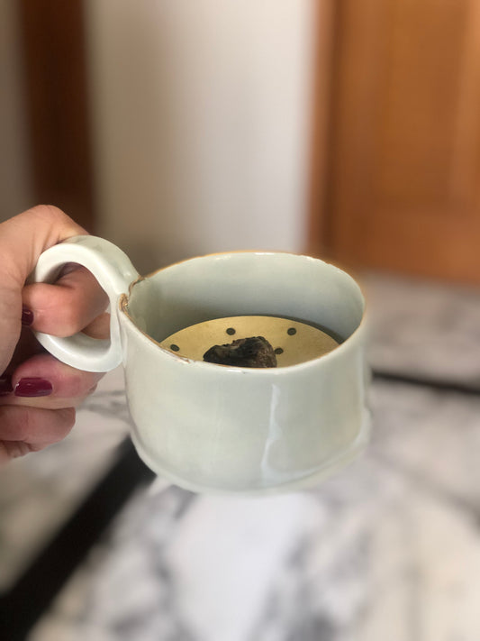 Mini Mint Bakoor set with Gold rim