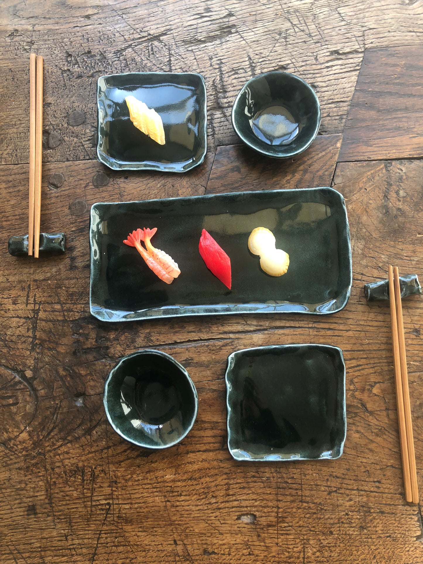 Black Sushi set for two