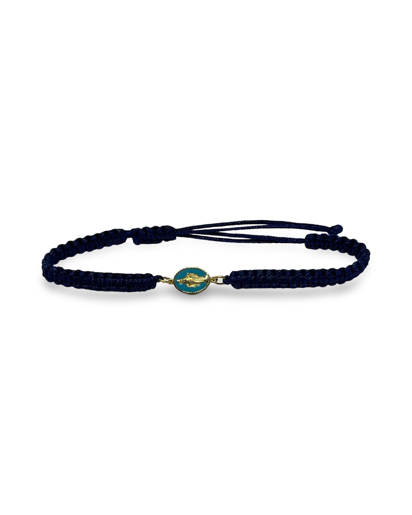 Enamel and gold Saint Mary chambala bracelet