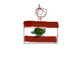 Lebanon flag neckace