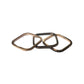 Slim Square ring with cognac or black or brown diamonds