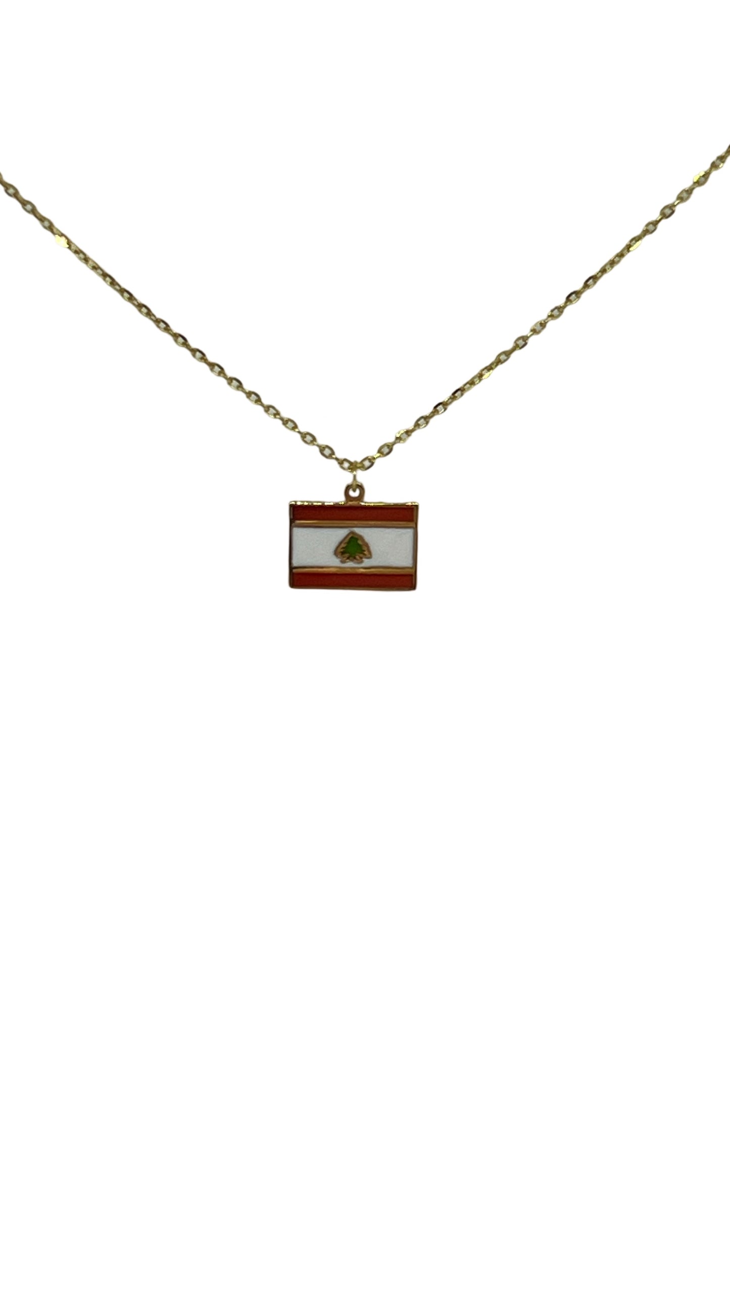 Lebanon flag neckace