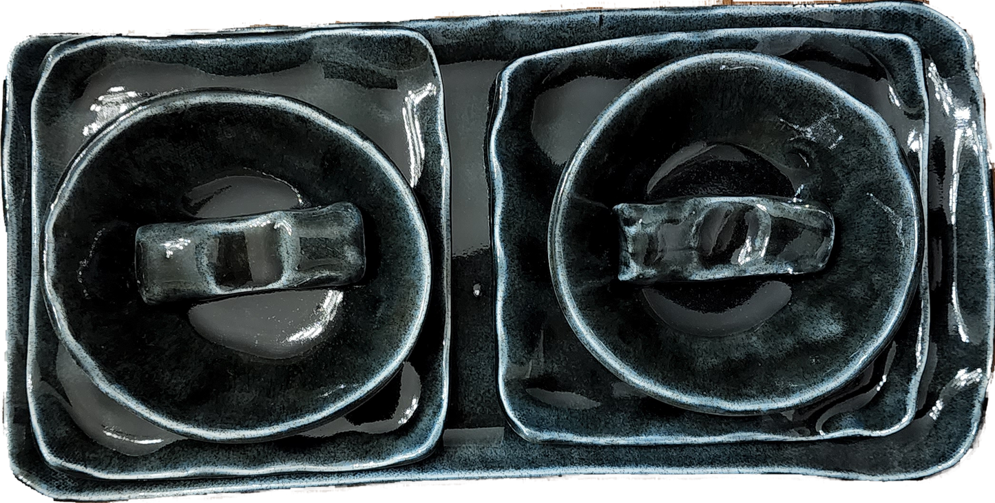 Petrol Green Sushi set for two