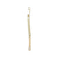 3 lines earring with diamonds in matte yellow gold