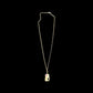 Adjustable chain with small rings in yellow gold
