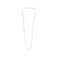 Adjustable chain with small rings in yellow gold