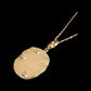 Hammered page charm with diamonds in yellow gold