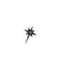 Shooting Star Earring, black rhodium and a diamond