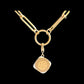 Special Lebanon edition. Biscuit w Raha in solid gold and white enamel charm