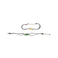 Enamel mini yellow Bus bracelet with a black cord and yellow gold
