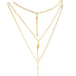 Feather necklace with a brown diamond